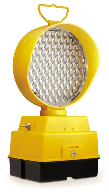 Lampe Ø 210 à 80 LEDs Jaunes • Boîtier 4 piles