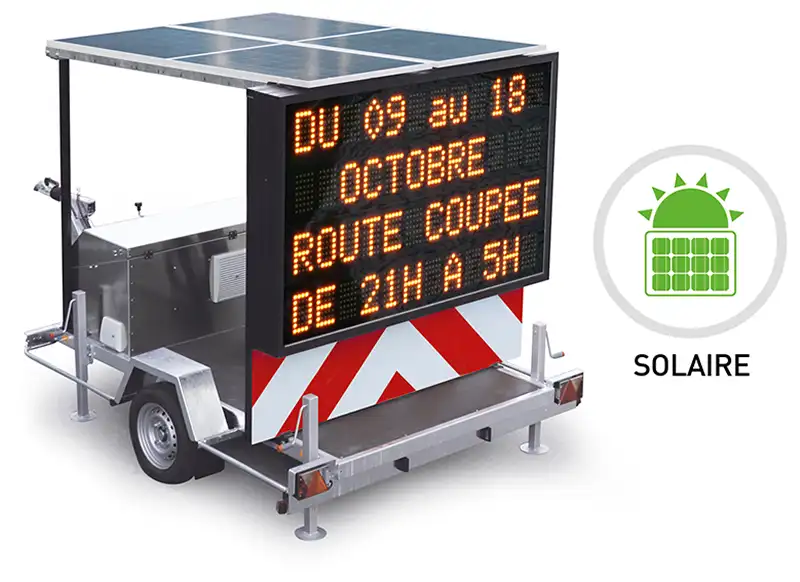 Photovoltaic option for VMS trailer
