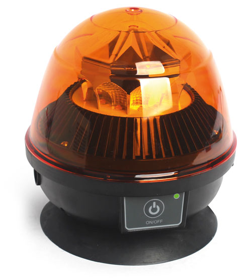 Gyrophare à LED rechargeable (orange), Classe 3, magnétique, 12